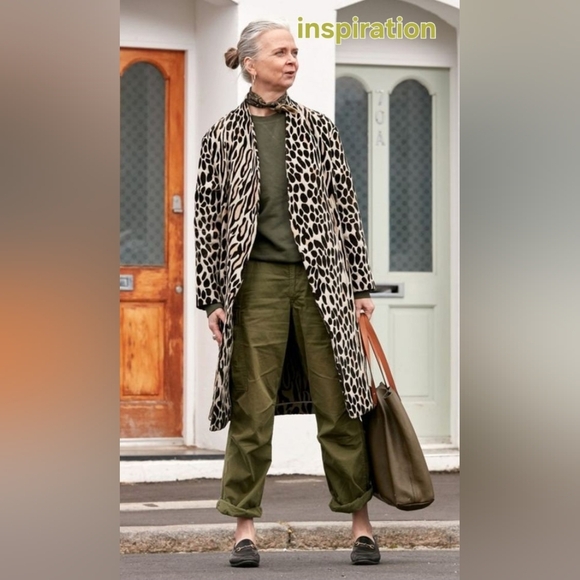 Lord & Taylor Textured Leopard Print Coat XL - Picture 12 of 12